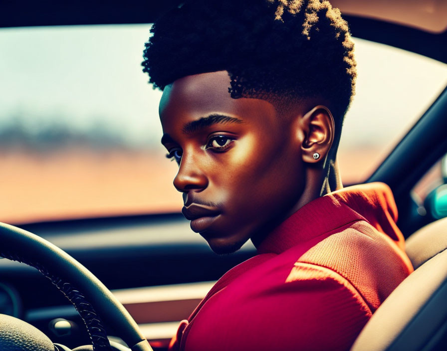 A young black man