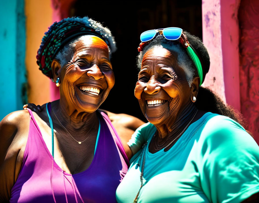 People being happy in Cuba