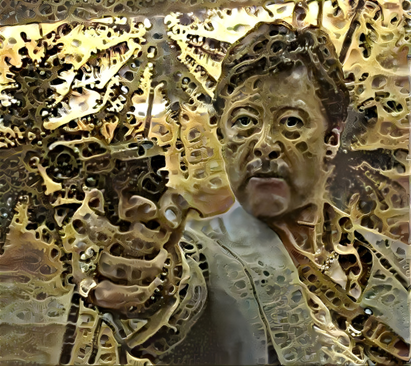 Scarface + FaceApp + DeepDream 2