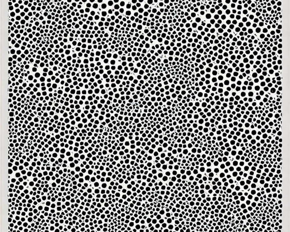 Abstract Black Dot Pattern on Beige Background