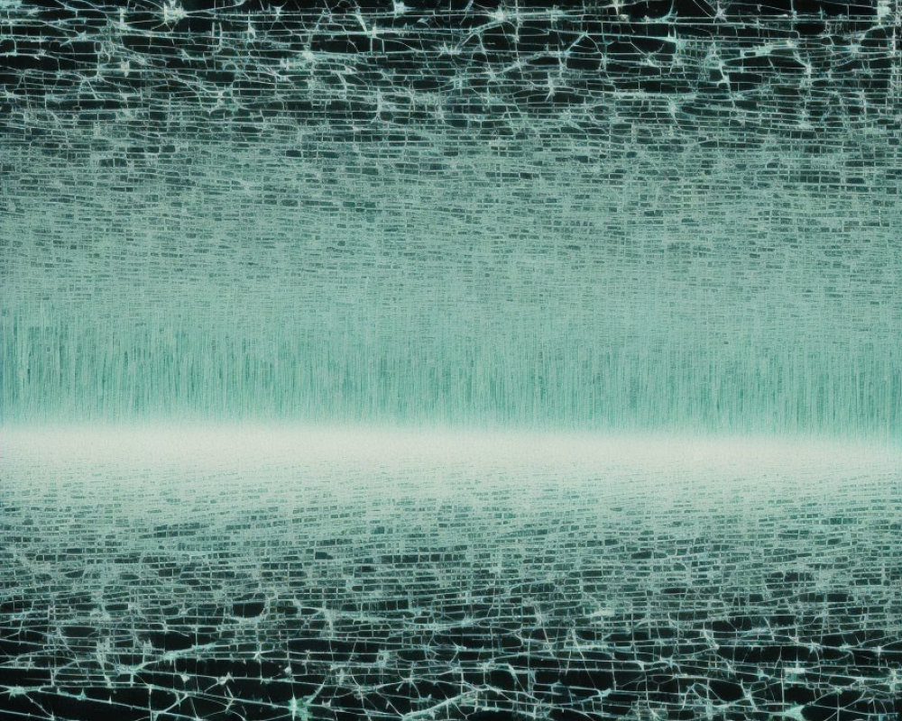 Glitchy green and black digital abstract texture of corrupted data visualization.