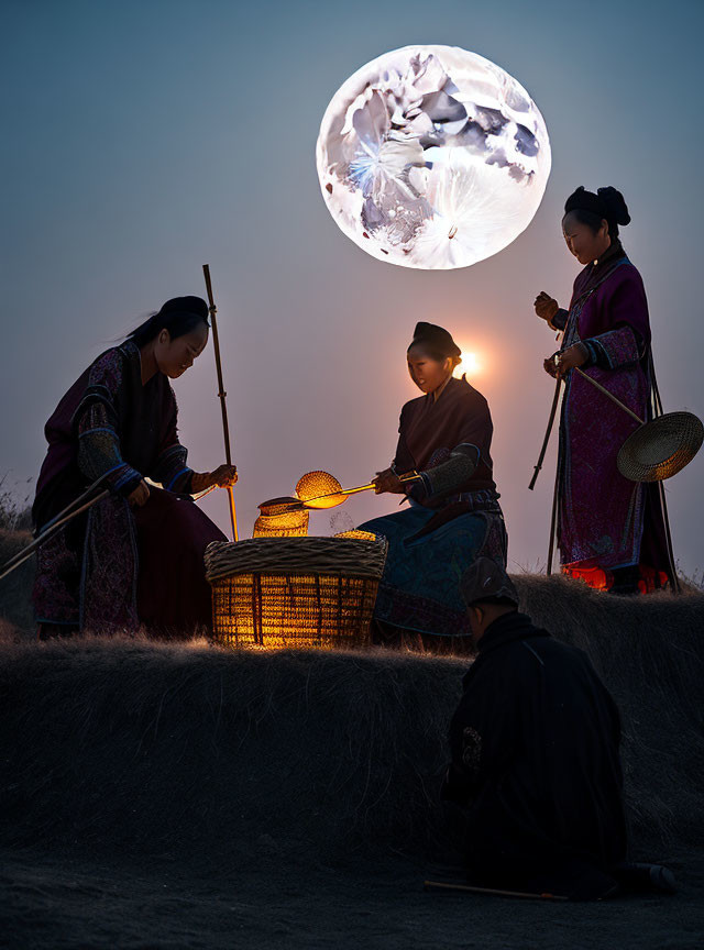 The harvest at full moon