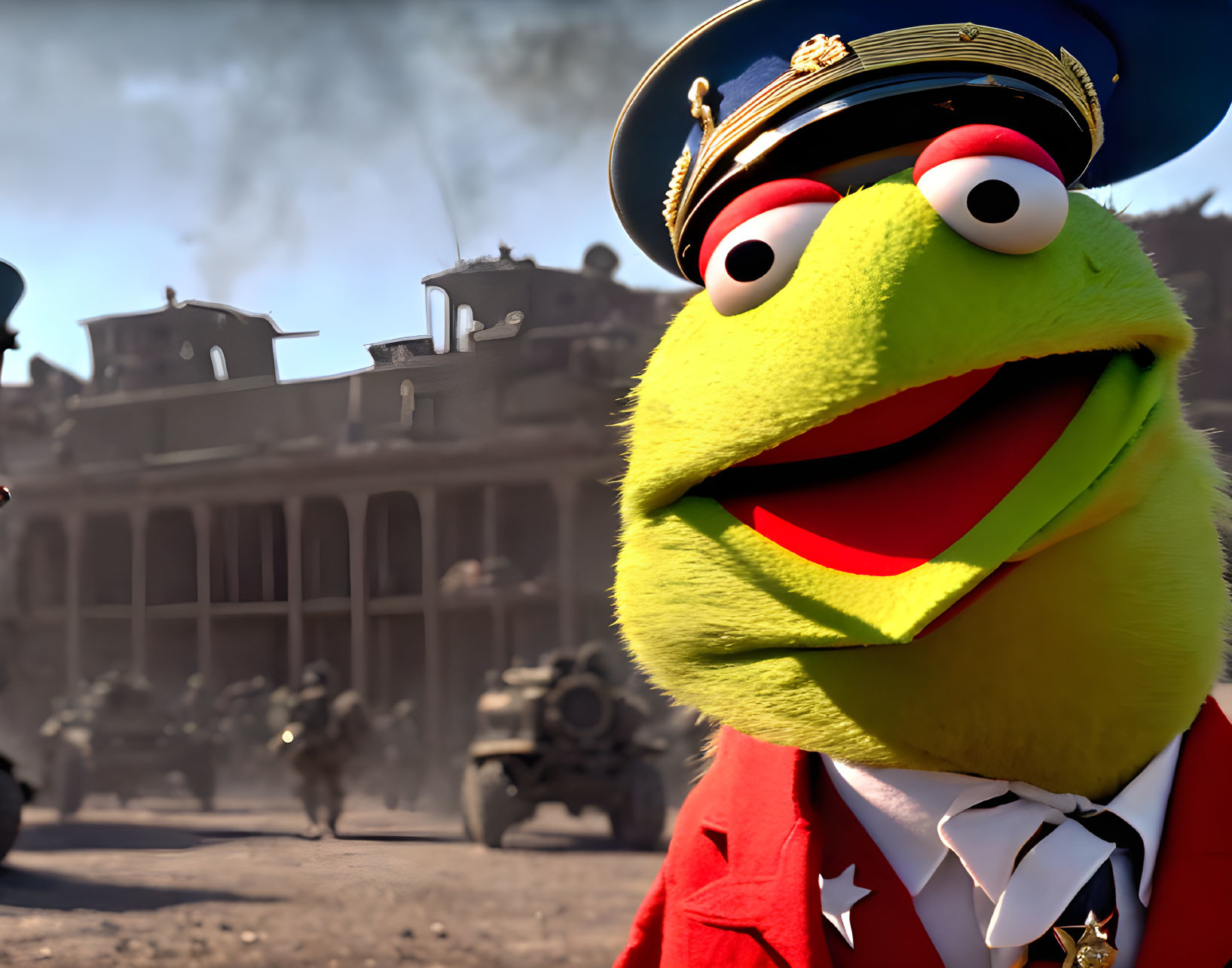 Still from a Muppets movie about World War 2.