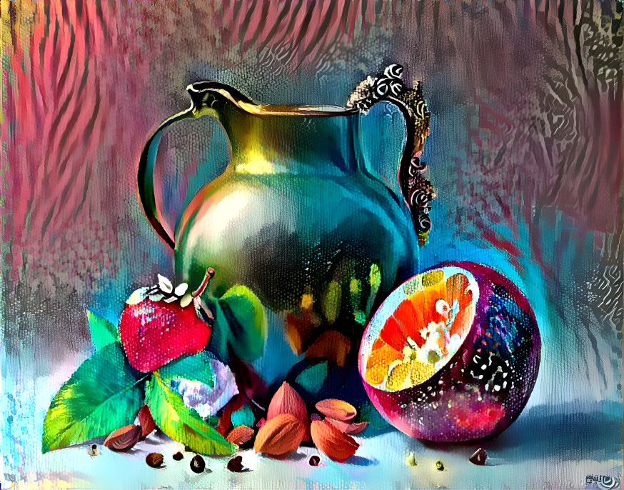 still life imitation painting