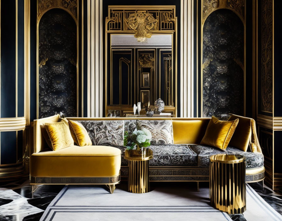 Art deco living space