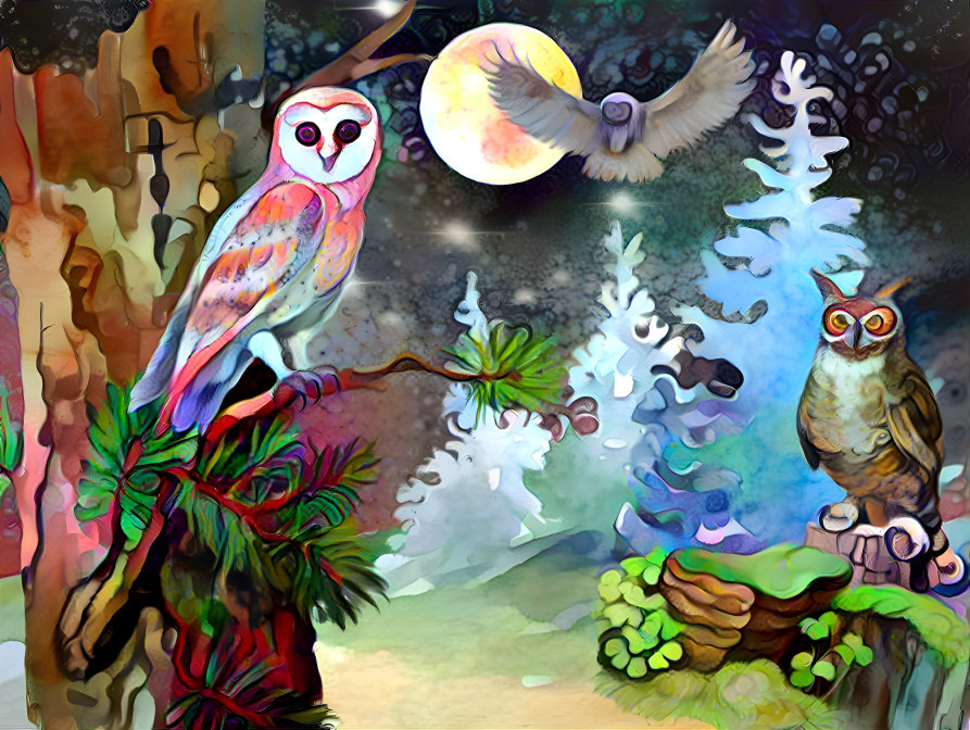 Owls in the Woodland