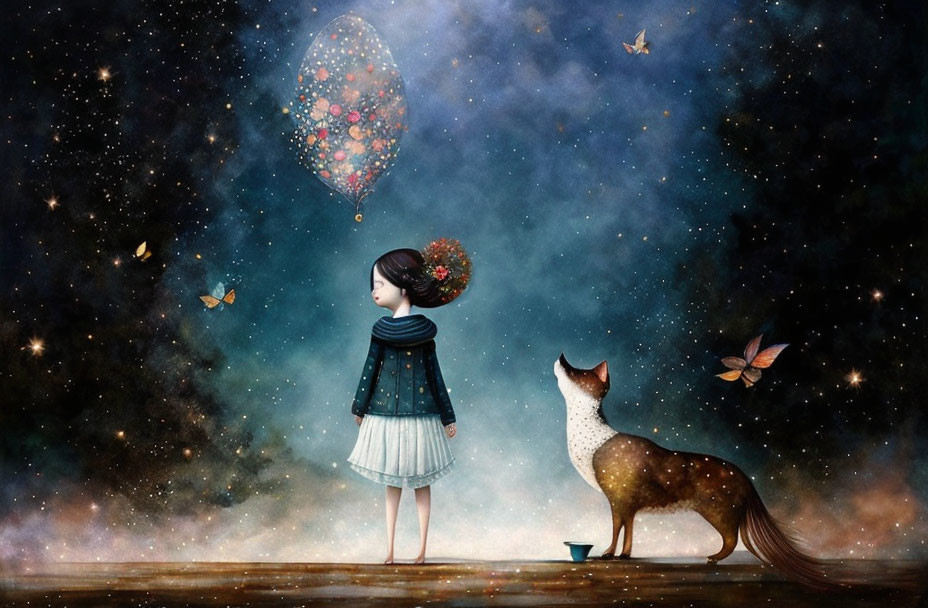 Girl with Fox