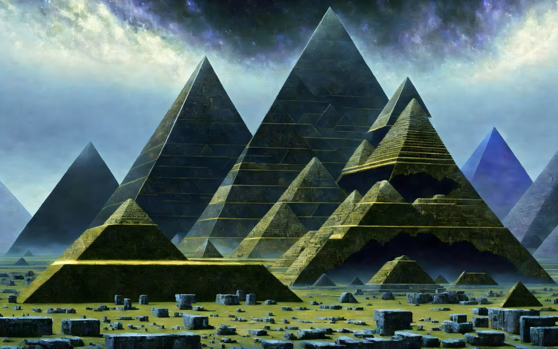 Pyramids beyond reality...