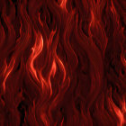 Red and Orange Flames Seamless Pattern on Dark Background