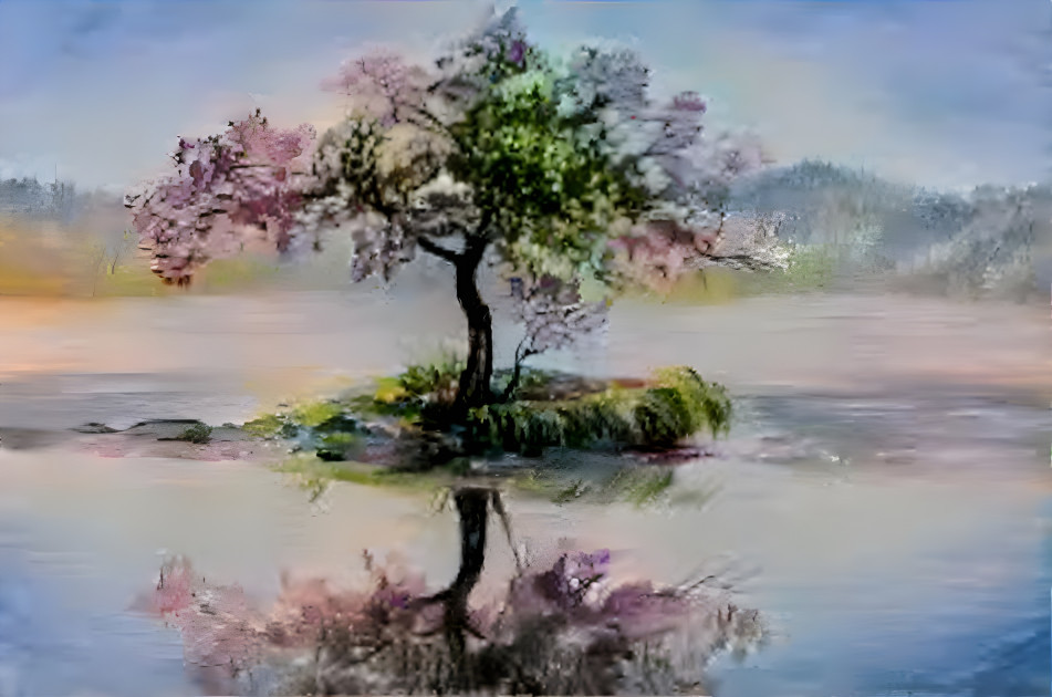 Tree in a lake