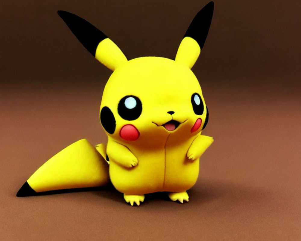 Yellow Electric-Type Pokémon 3D Illustration