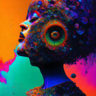 Colorful Profile Artwork: Overlapping Bubbles on Gradient Background