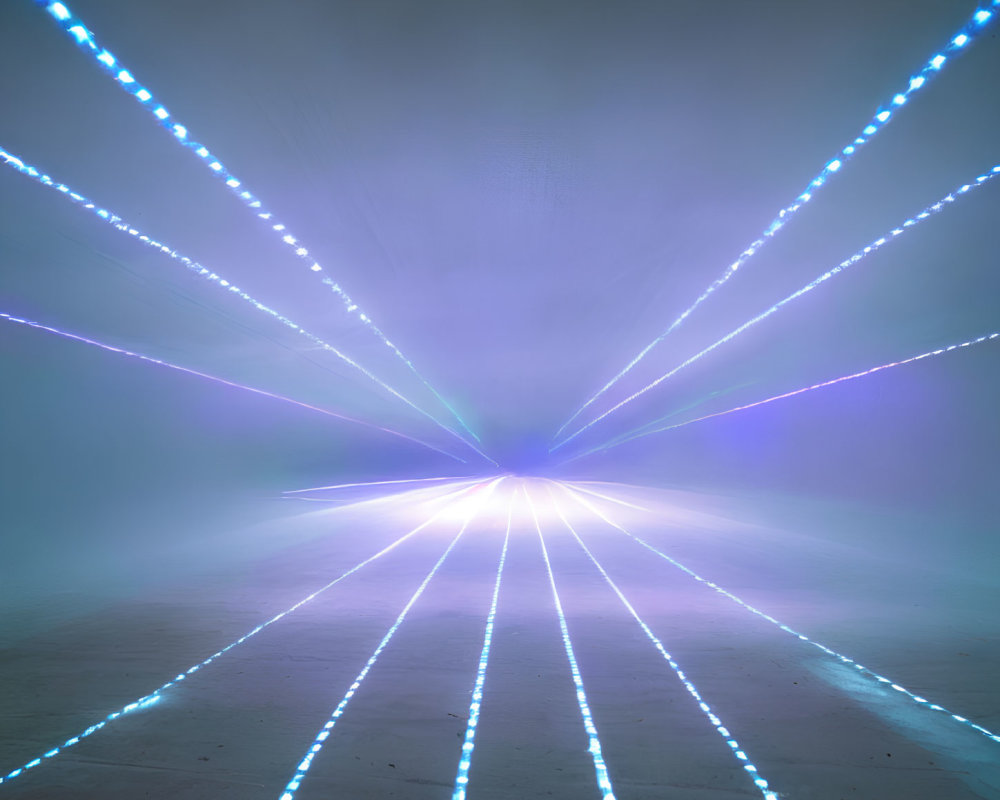 Bright White and Blue Lights Create Acceleration Illusion