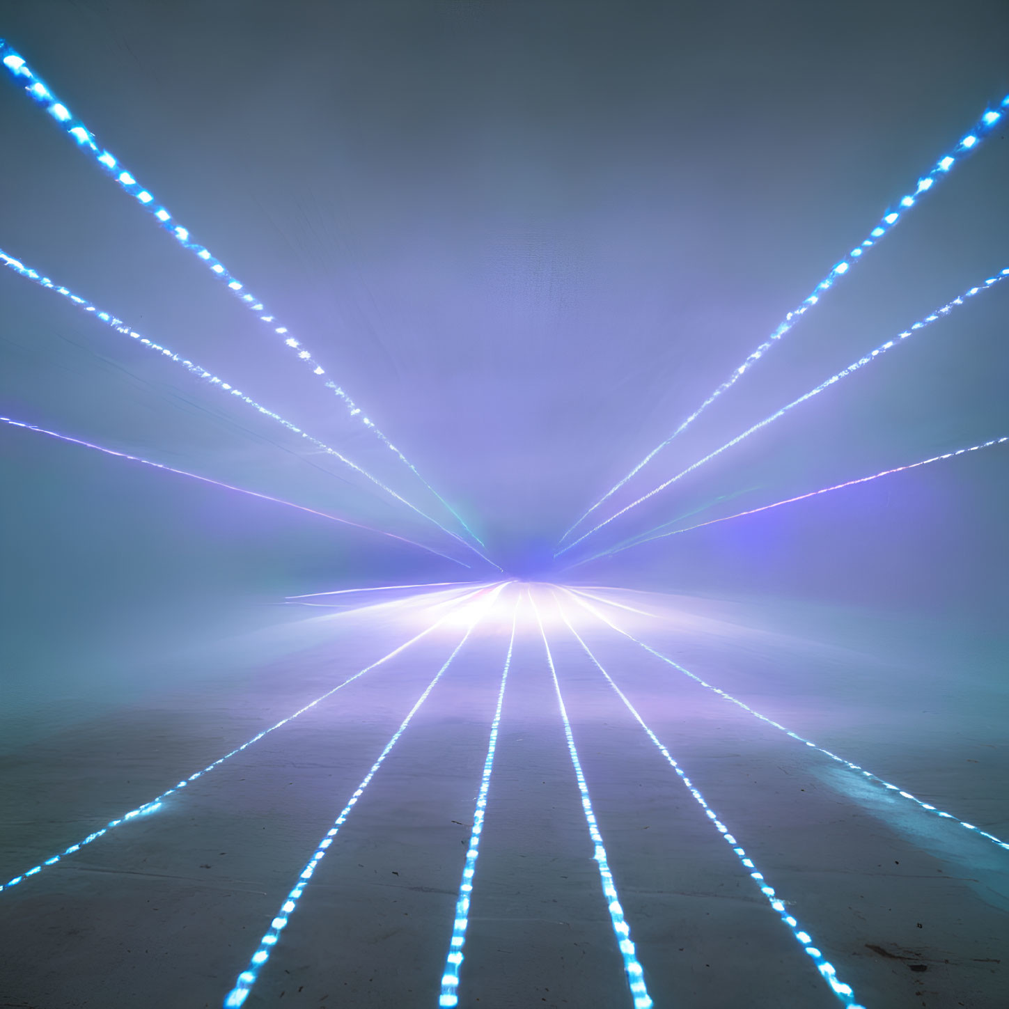 Bright White and Blue Lights Create Acceleration Illusion