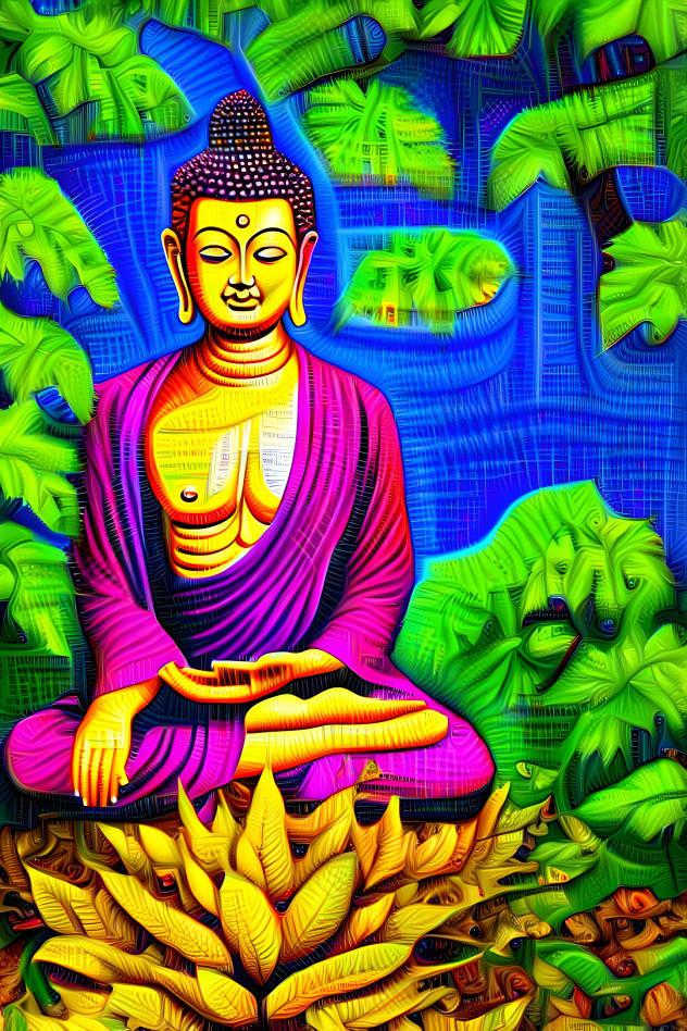 Deep Dream Buddha