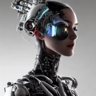 Intricate Female-Looking Android with Futuristic Design