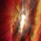 Vibrant Cosmic Scene with Gas Clouds and Stars