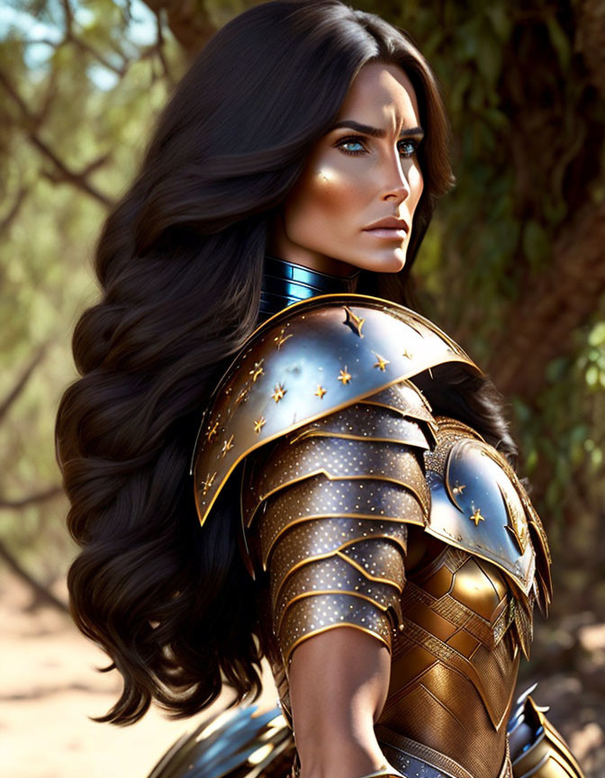 Brunette amazon armor 20.2