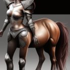 Centaur in Detailed Armor with Confident Pose