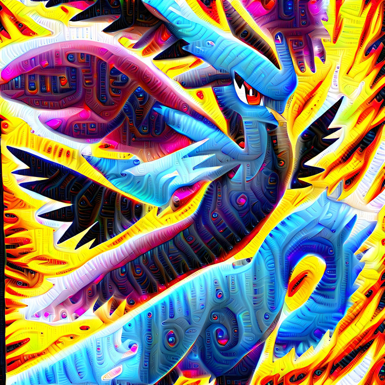 Deeper blue phoenix Pokémon 