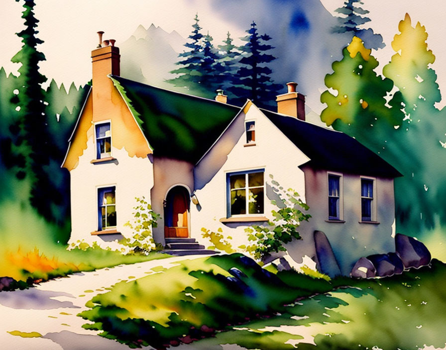 Watercolor Cottage