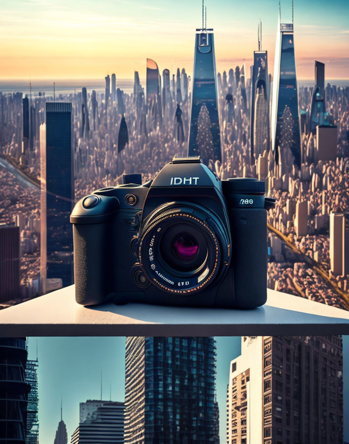 Cityscape Sunrise or Sunset View with DSLR Camera