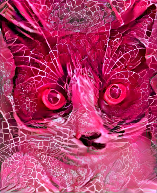 Fuschia feline