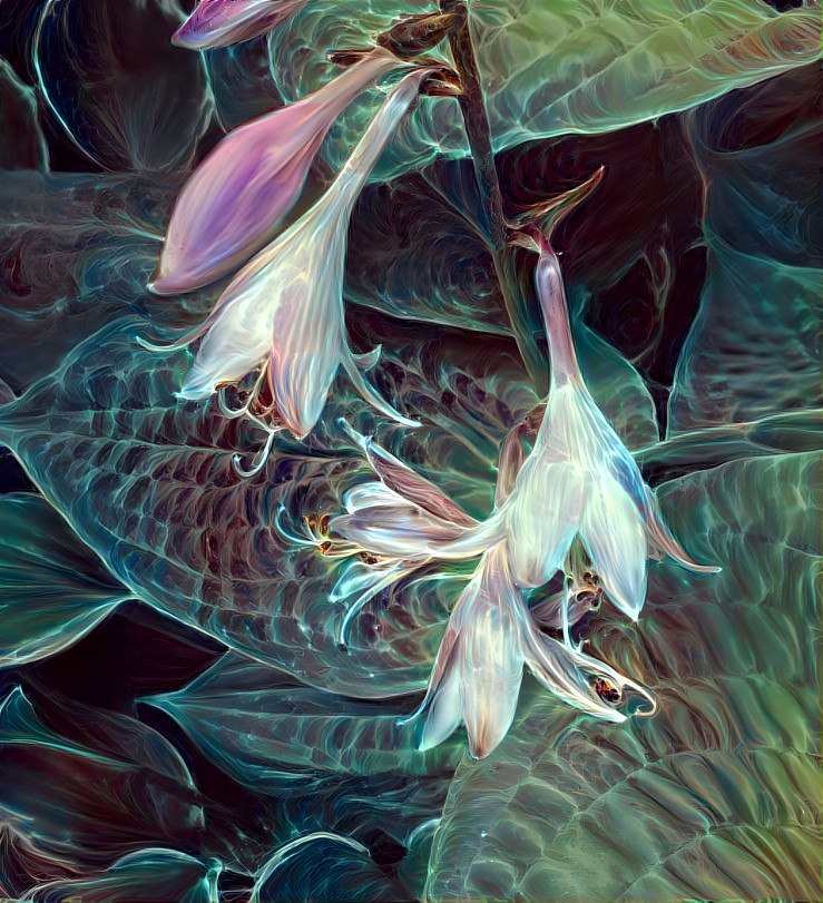 Hosta flowers