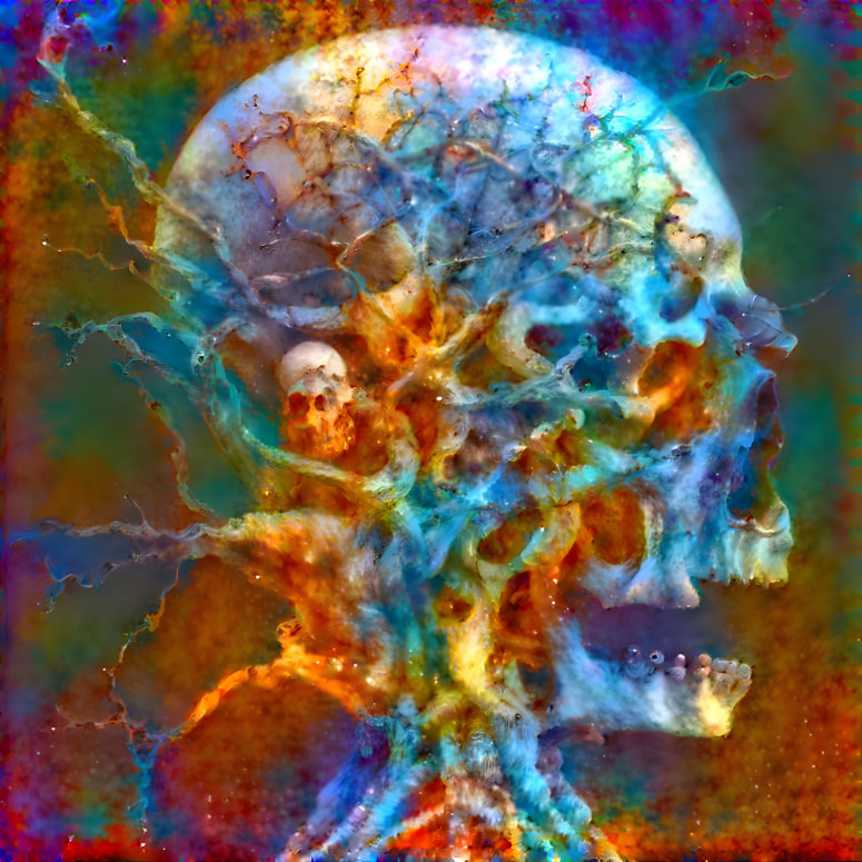 Colorful skull