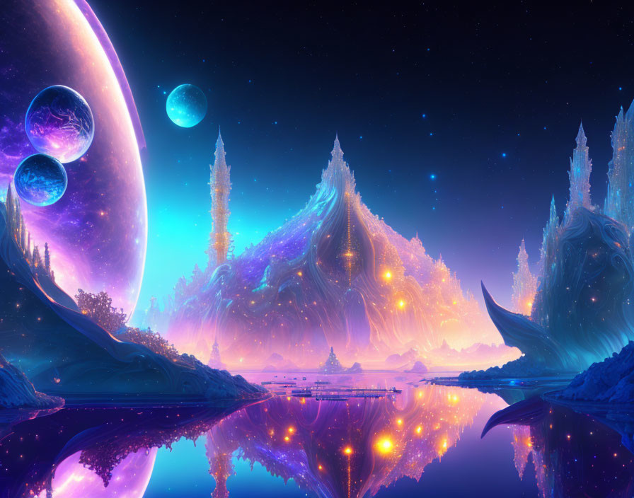 Luminescent Trees and Vibrant Planets in Cosmic Landscape