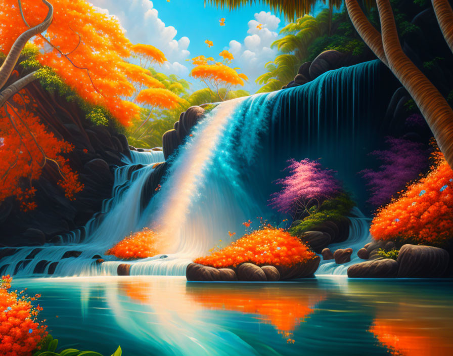 Autumn Waterfall