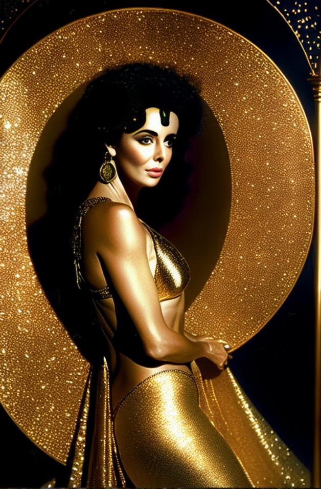 Elizabeth Taylor In Gold II