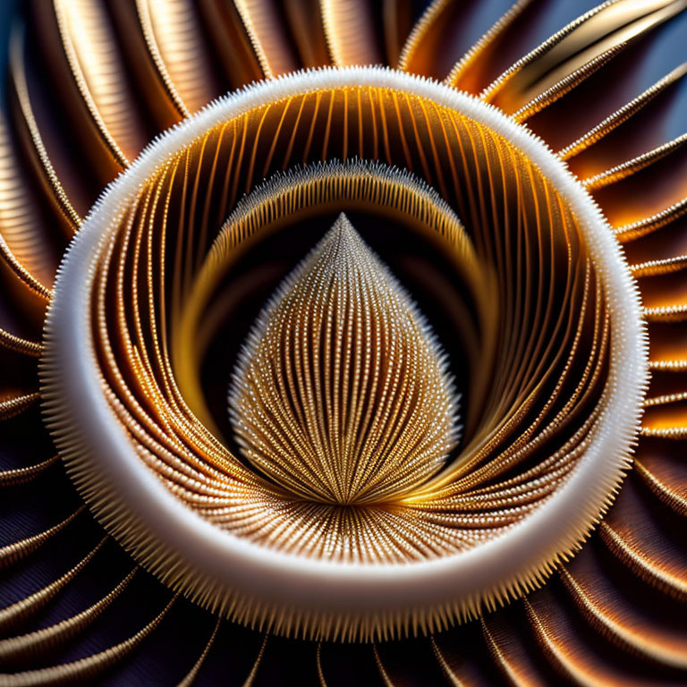 Detailed Close-Up of Spiral Book Pages with Abstract Pattern and Warm Light Texture