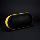 Black and Gold Curved Wireless Speaker with Touch Controls