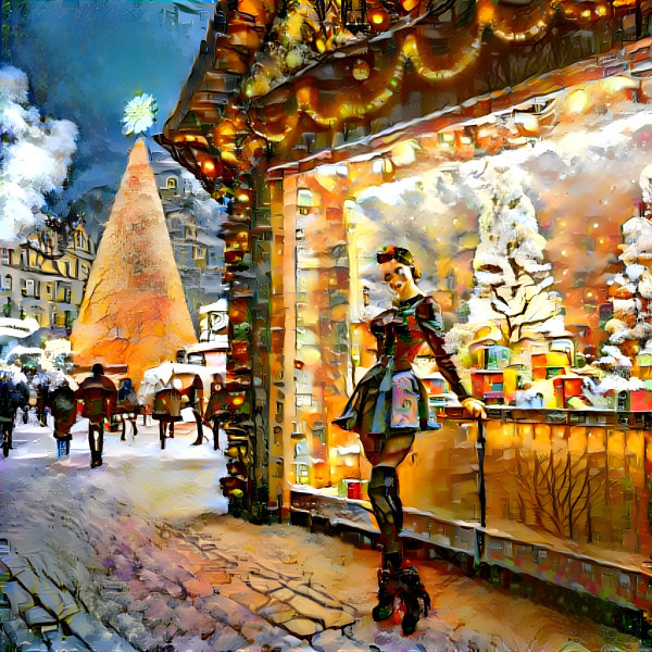 Girl on Christmasmarket