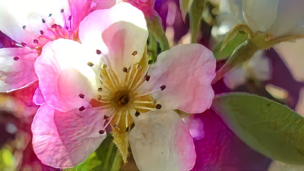 shadows in appel blossom