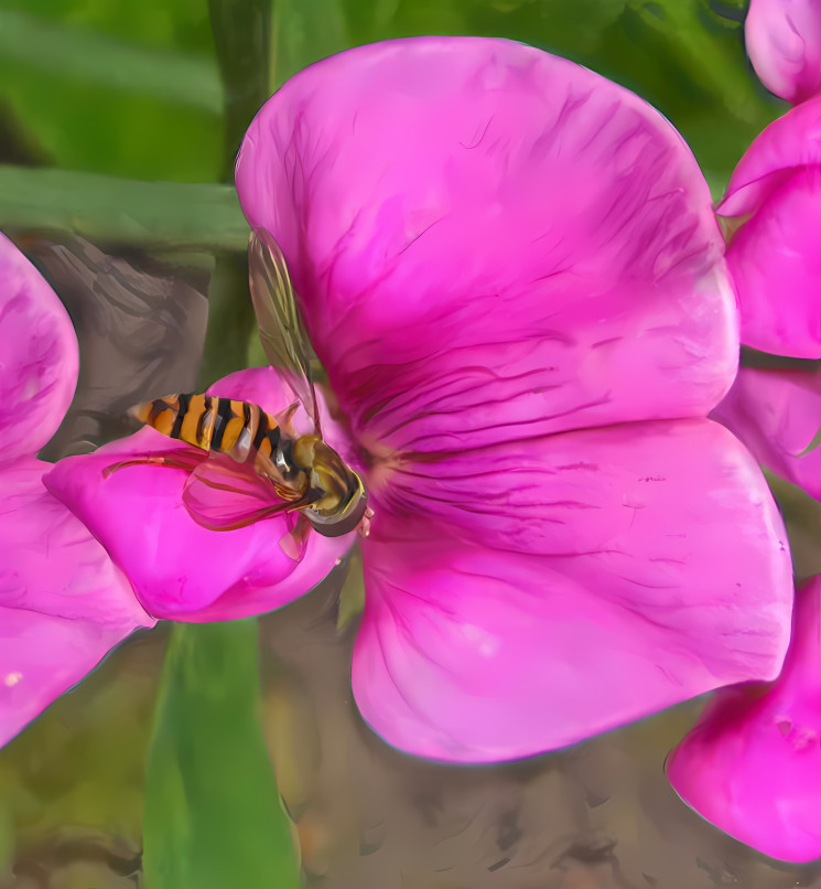 wasp on Lathyrus