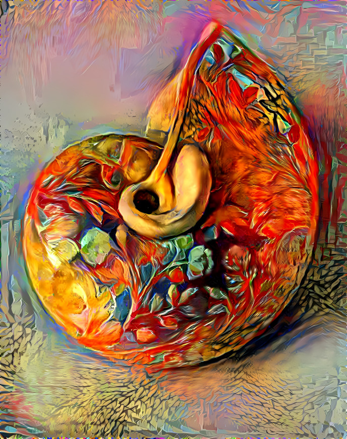 colored snail shell