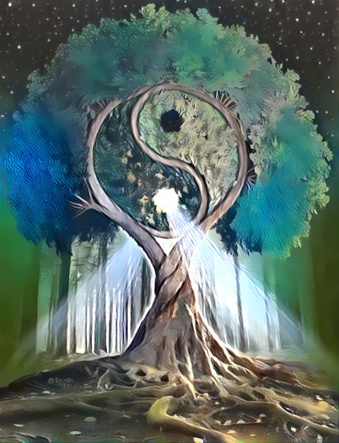 spiritual yin yang tree gives energy