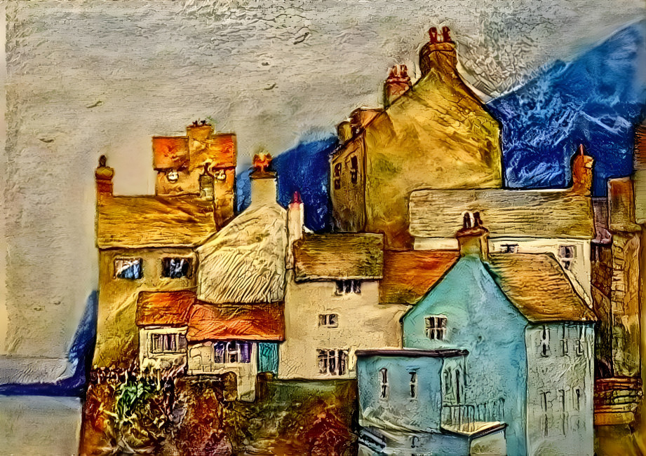 Little village at the sea