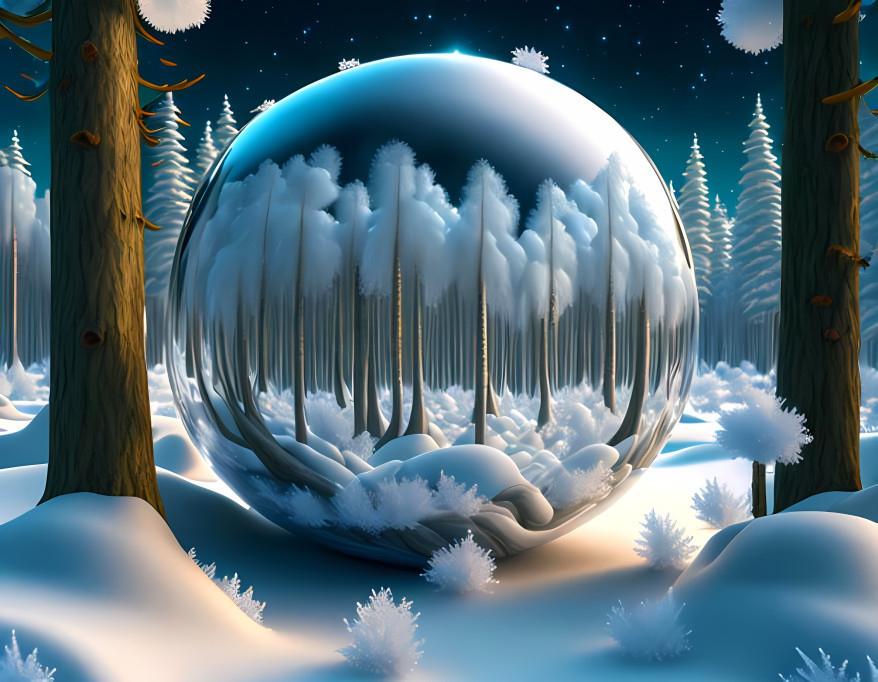 Winter in a ball