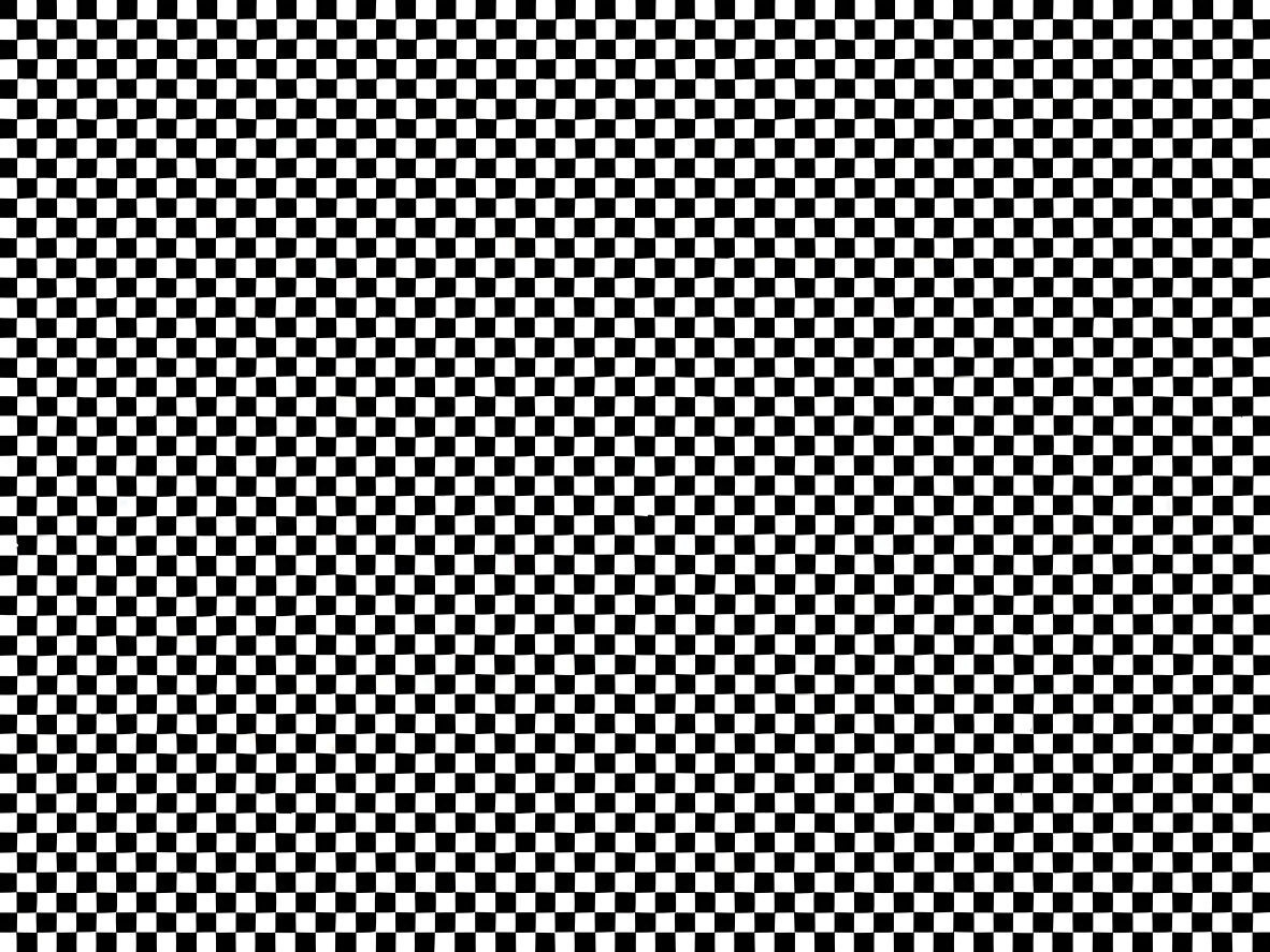 Monochrome checkered pattern with optical illusion effect