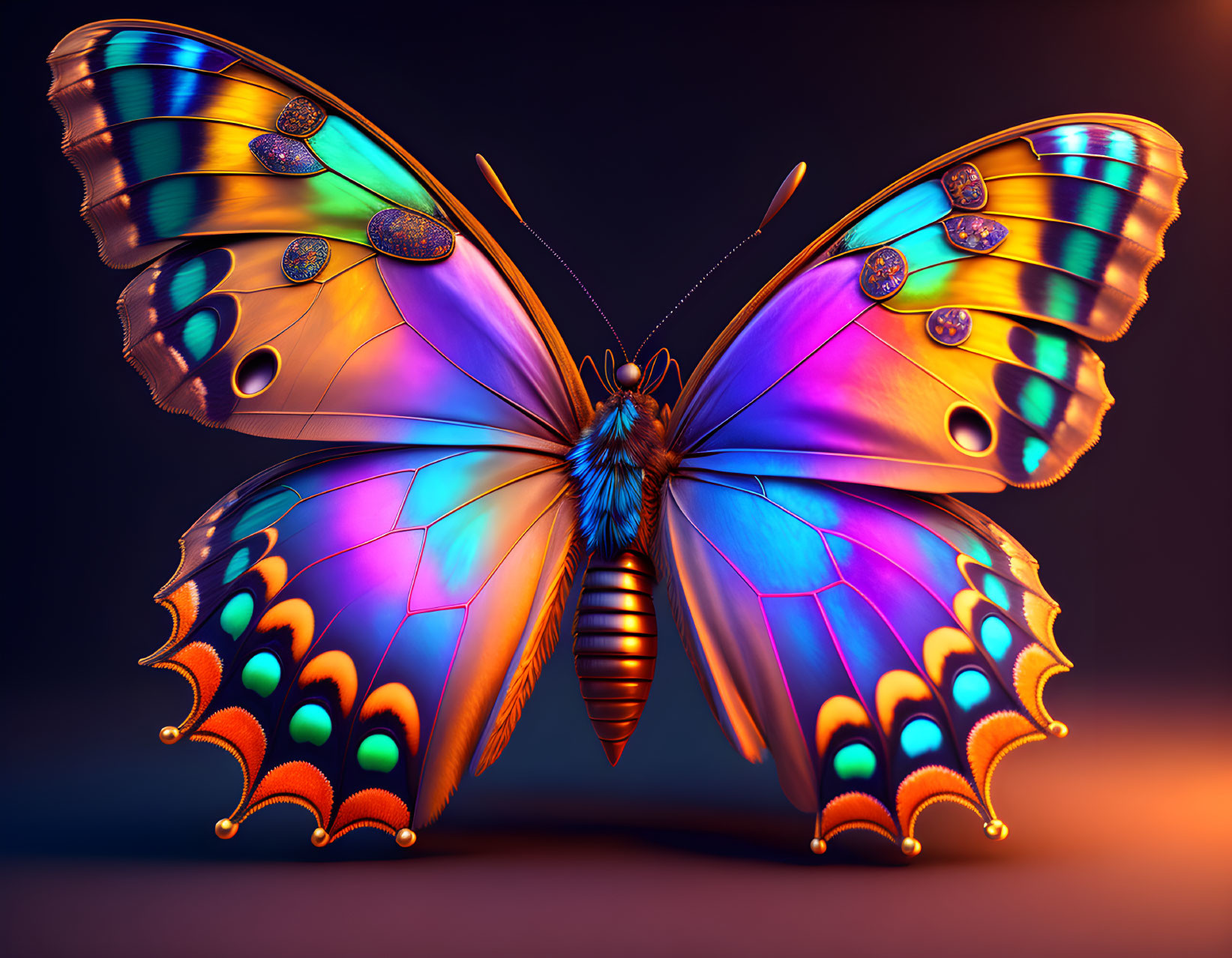 Colorful butterflie 