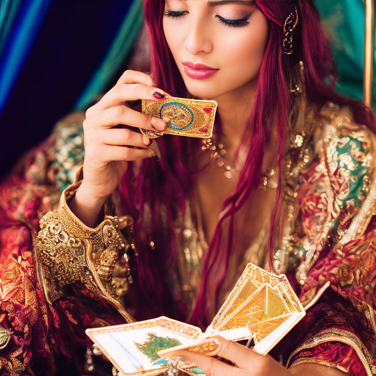 Beautiful Gypsy reading Tarot