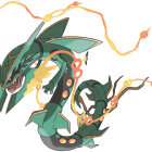 Green and Gold Dragons in Stylized Design with Sharp Claws and Elaborate Tails