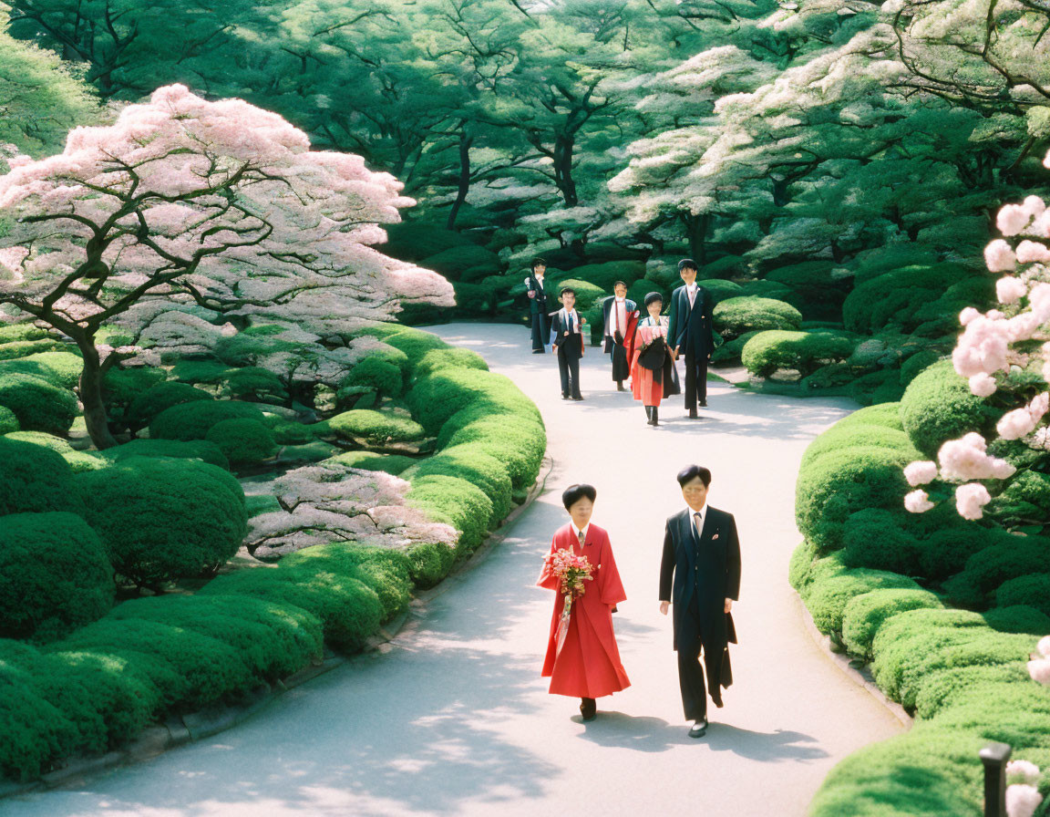 Spring in the Imperial Gardens of Japan