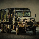 Elaborate Steampunk-Style Vehicle in Desert Landscape