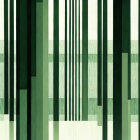 Green and White Abstract Vertical Stripe Pattern with Opacities and Textures