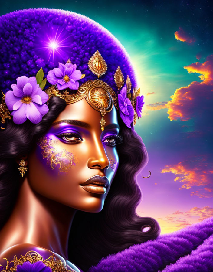 The goddess of the color purple