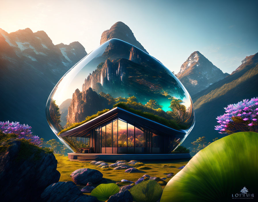 soñe una casa de cristal en la montaña 02